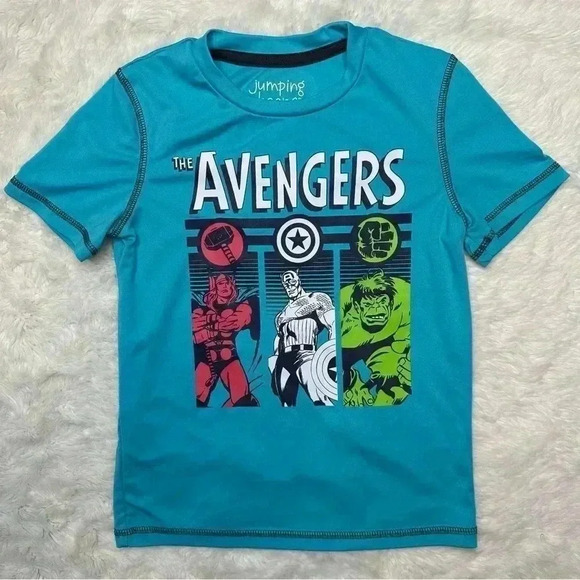 Jumping Beans  T-Shirt Avengers Blue Size 5 - Picture 1 of 16